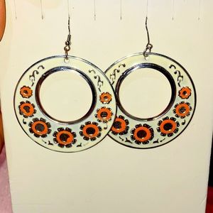 Tribal hoop earrings